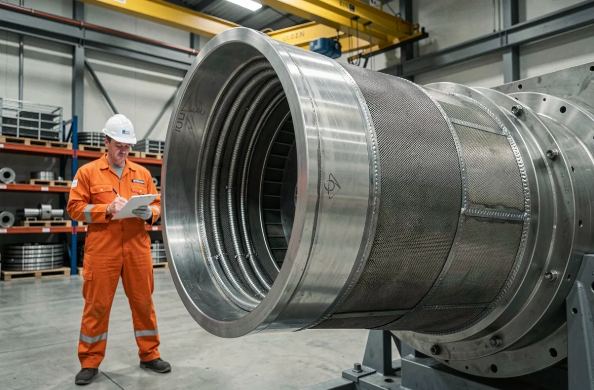 Moteur Vulcain d'Ariane 5 en gros plan dans un atelier d'assemblage spatial